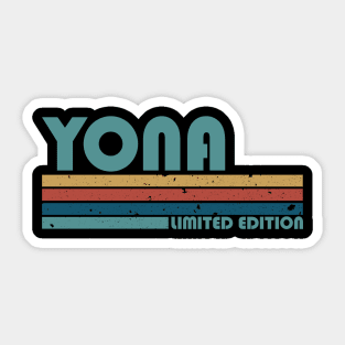 Proud Limited Edition Yona Name Personalized Retro Styles Sticker